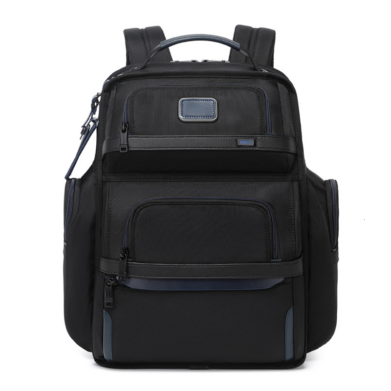 10A mens Designer BACKPACK Large Genuine Leather for Men Women - Stylish Casual Computer Backpack with Premium Design Blue and Black 15