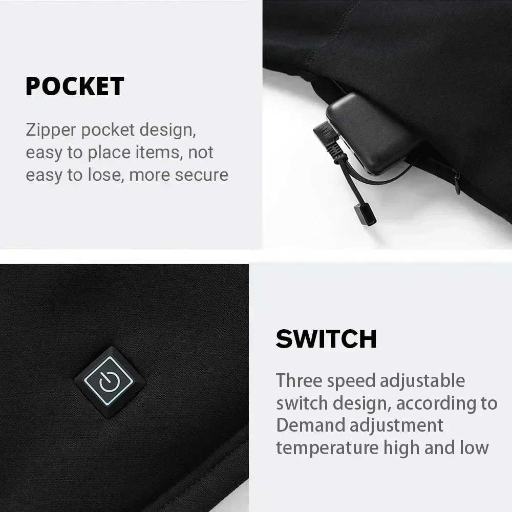 Winter Thermal Heated Jacket 28 Areas Hiking Shirts Skiing Sets Heating Clothing Heated Underwear H251017