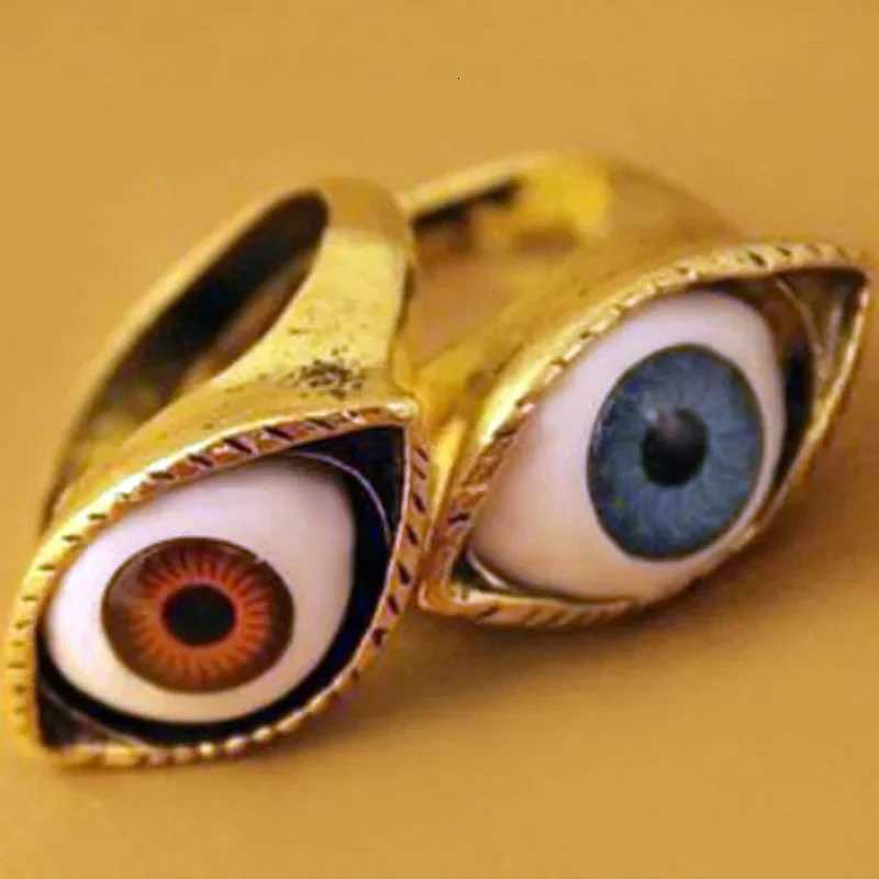 Punk Eyeball Rings for Men Women Unisex Evil Eye Vintage Halloween Jewelry Wholesale Exaggerated Gothic Rings Gift Z251017