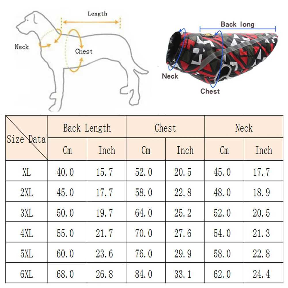 Waterproof Big Dog Coat Jacket for Medium Large Dogs Winter Warm Pet Clothes Golden Retriever Pitbull Clothing ropa para perroW251017