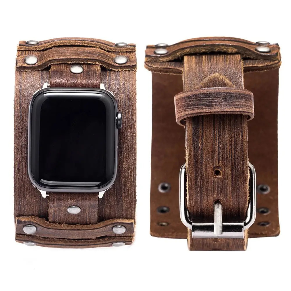 Punk Band Strap Leather Watch Strap High Quality Watch Band for Watch Unisex 251016