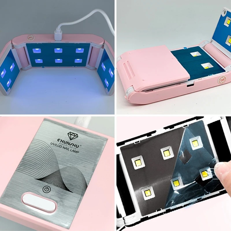 CHUNSHU Portable 24W Nail Dryer Machine Mini USB Cable Home Use Nail lamp Drying UV Gel Polish With 60120S Timer Nail Art Tools 251014