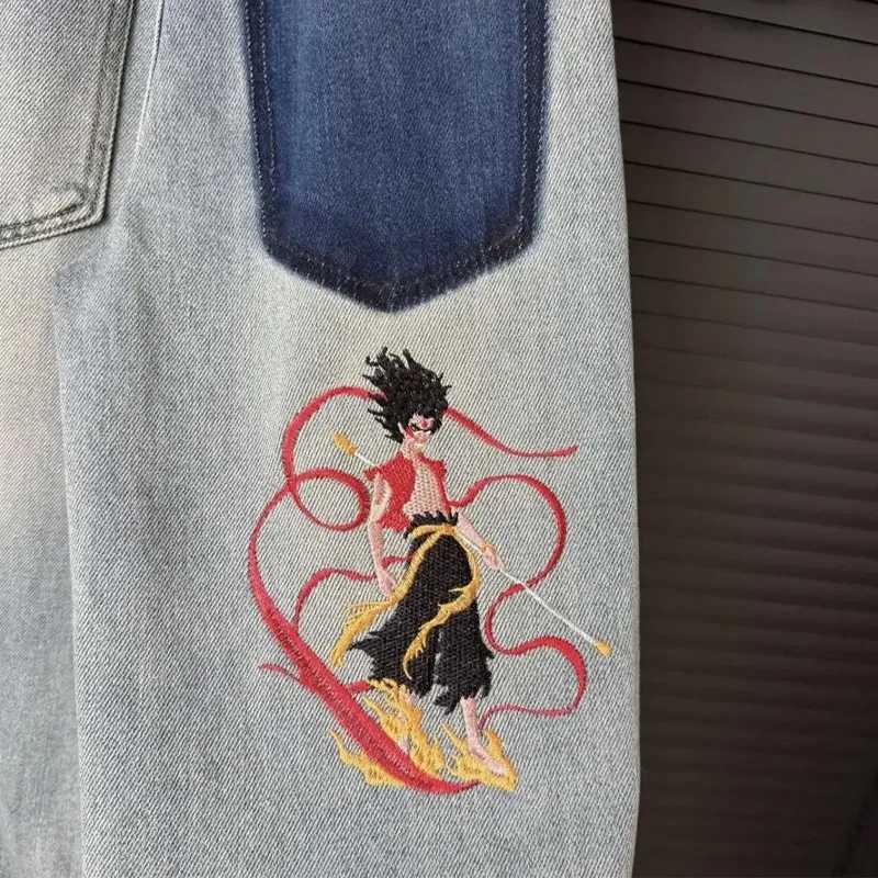 Jeans For Boys For Spring Autumn 2025 New Fashion Nezha Print Elastic Waist Teenagers Clothing Cowboy Pants High Quaity 110160T251017