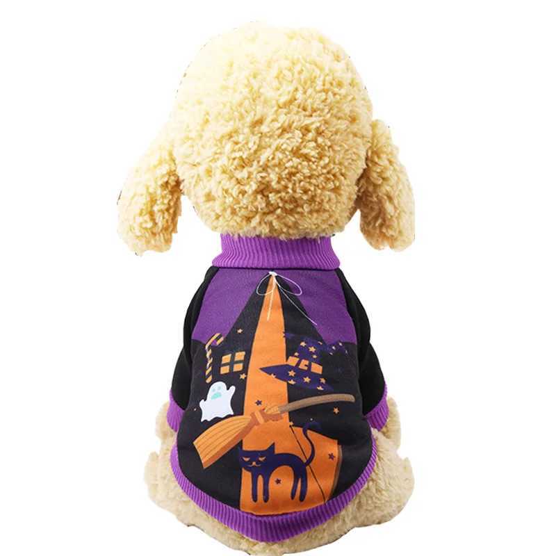 Halloween Pet Pumpkin Costume for Dogs Cats Christmas Puppy Dog Clothes Hoodie Maltese Yorkshire Pullovers Sweaters ClothingW251017