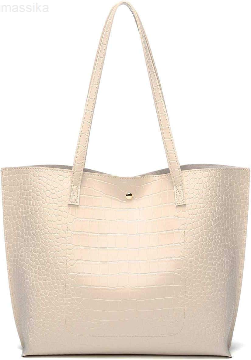 Womens Soft Faux Leather Tote Shoulder Bag from Big Capacity Tassel Handbag M251017