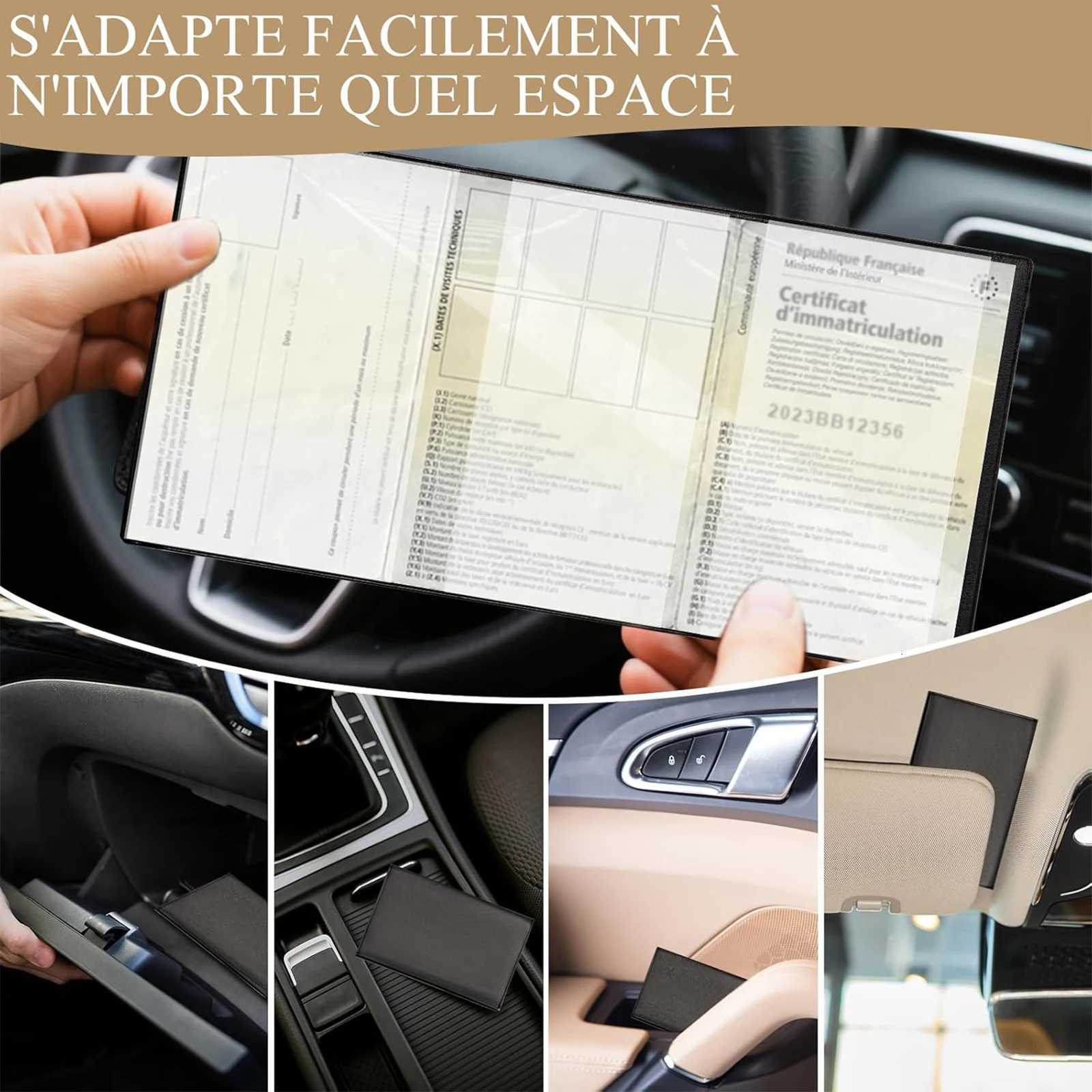 12PCS Wallets 3 Volets with Drivers License Covers and Drivers License Holder PVC Smooth Touch Material Protects VehicleW251017