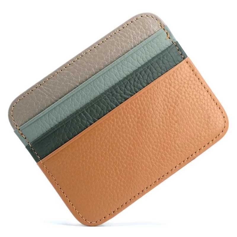 Leather Drivers License Bus Card Holder Slim Coin Purse with MultiCard Slots Compact Wallet for IDs Transit CardsW251017