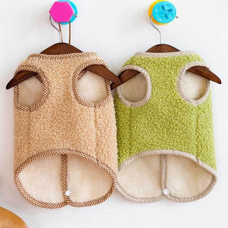 Fleece Warm Dog Vest Jacket Winter Green Costumes Dog Clothes For Small Dogs Chihuahua Bulldog Sleeveless Coat Puppy Outfits XXLW251017