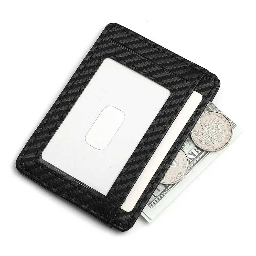 Mens Ultrathin RFID Blocking PU Leather Wallet Credit Card ID Card Holder Portable Mens Minimalist Business CardW251017