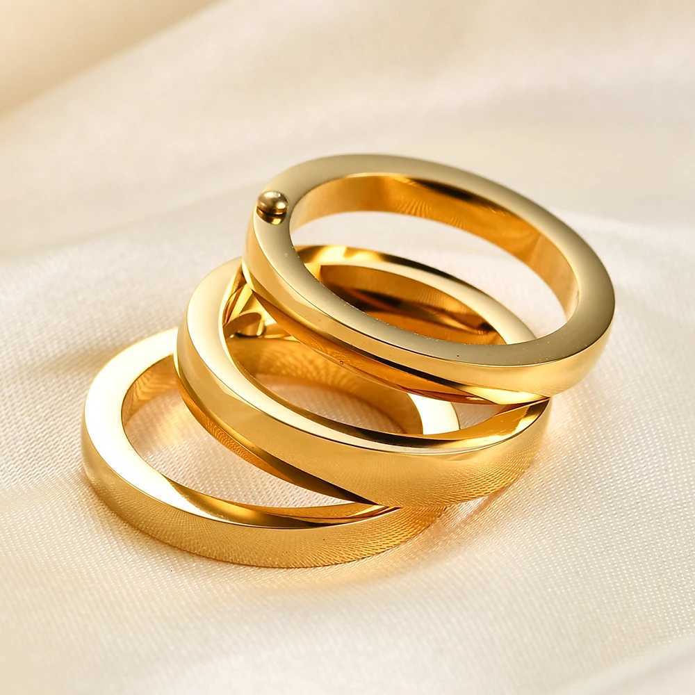 Classic 3 Finger Ring For Women Fashion Stainless Steel 3 PiecesSet Ring Engagement Wedding Lady Finger Jewelry Wholesale Z251017