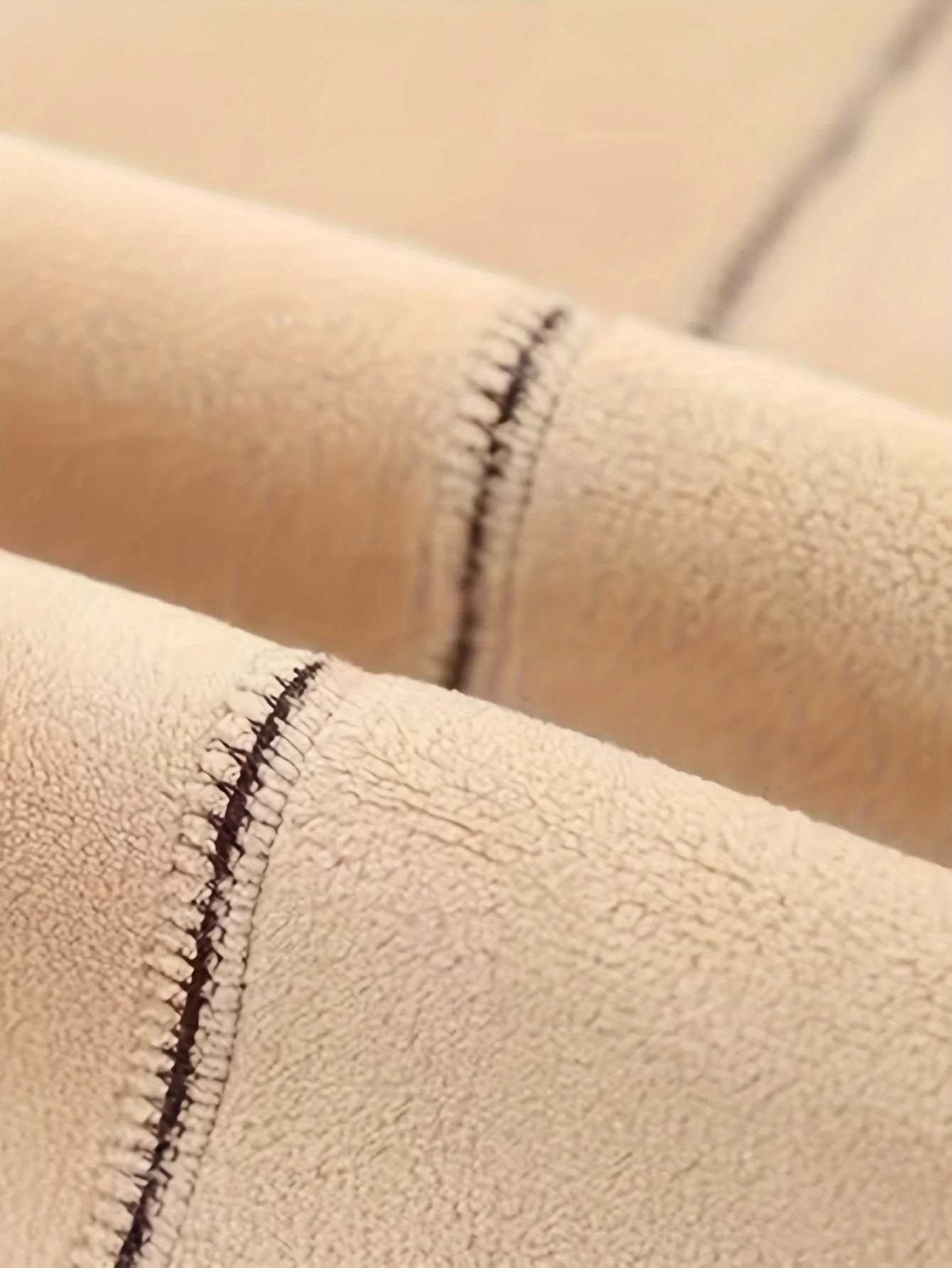 Mens Winter Fleece Lined Thick Warmth Protection Round Neck Solid Color Hoodie and Pants Set H251017