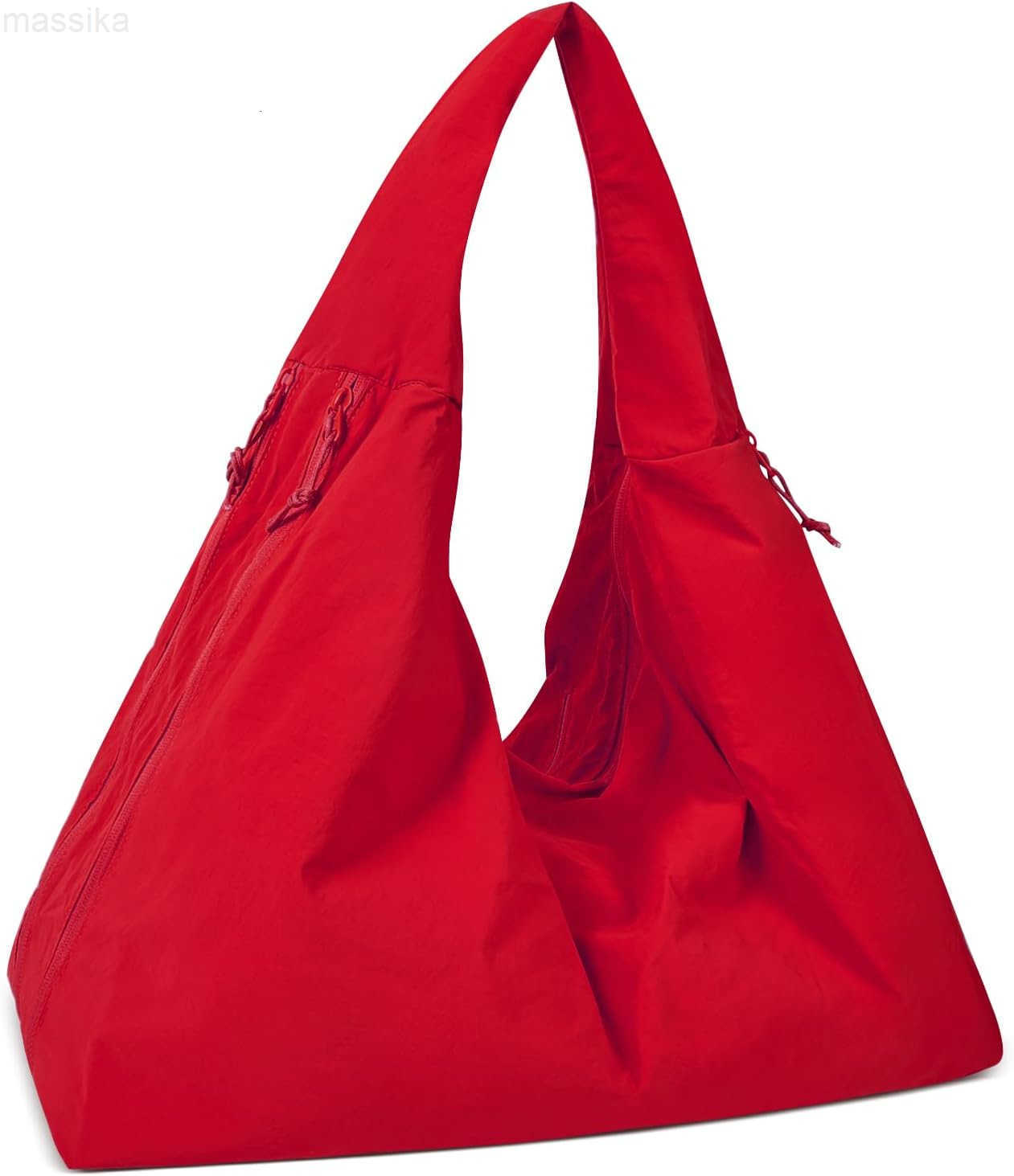 Tote Bag Multipockets Nylon Purse Large Hobo Bag for Women Solid Color Crescent Handbag M251017