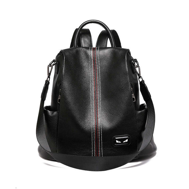 Luxury Bag Women's Genuine New Designer Versatile Soft Leather Fashion S Bag Large Capacity Travel Backpack
