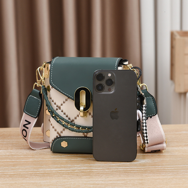 Designer Bag Manufacturer Summer New Korean Style Simple Small Square Bag Luxury Bag Fashion Versatile Single Shoulder Crossbody Trendy Mini Phone Bag