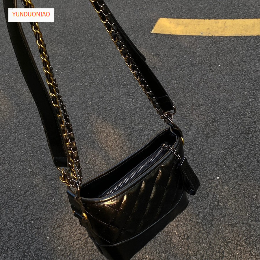 2025 Luxury handbag chain bag autumn and winter new designer bag new fashion black women's crossbody bag plaid women's shoulder bag