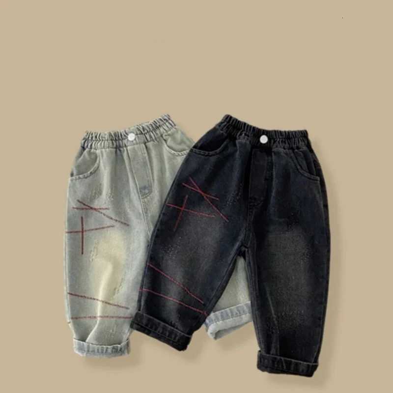 Boys Jean Pants Long Trousers Denim 2025 Graceful Spring Autumn Babys Kids Teenagers High Quality School Childrens ClothingT251017