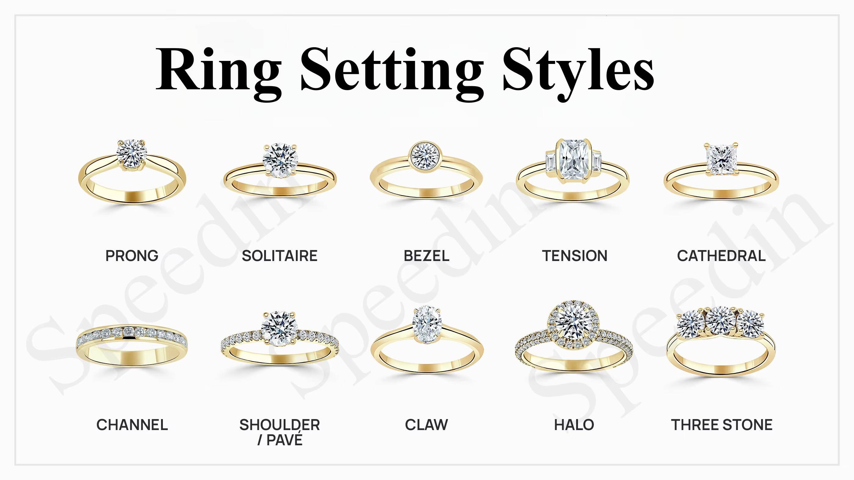 Diamond Ring Lab Grown 14k Gold Women Engagement Rings 5925 Silver Igi Diamond Ring