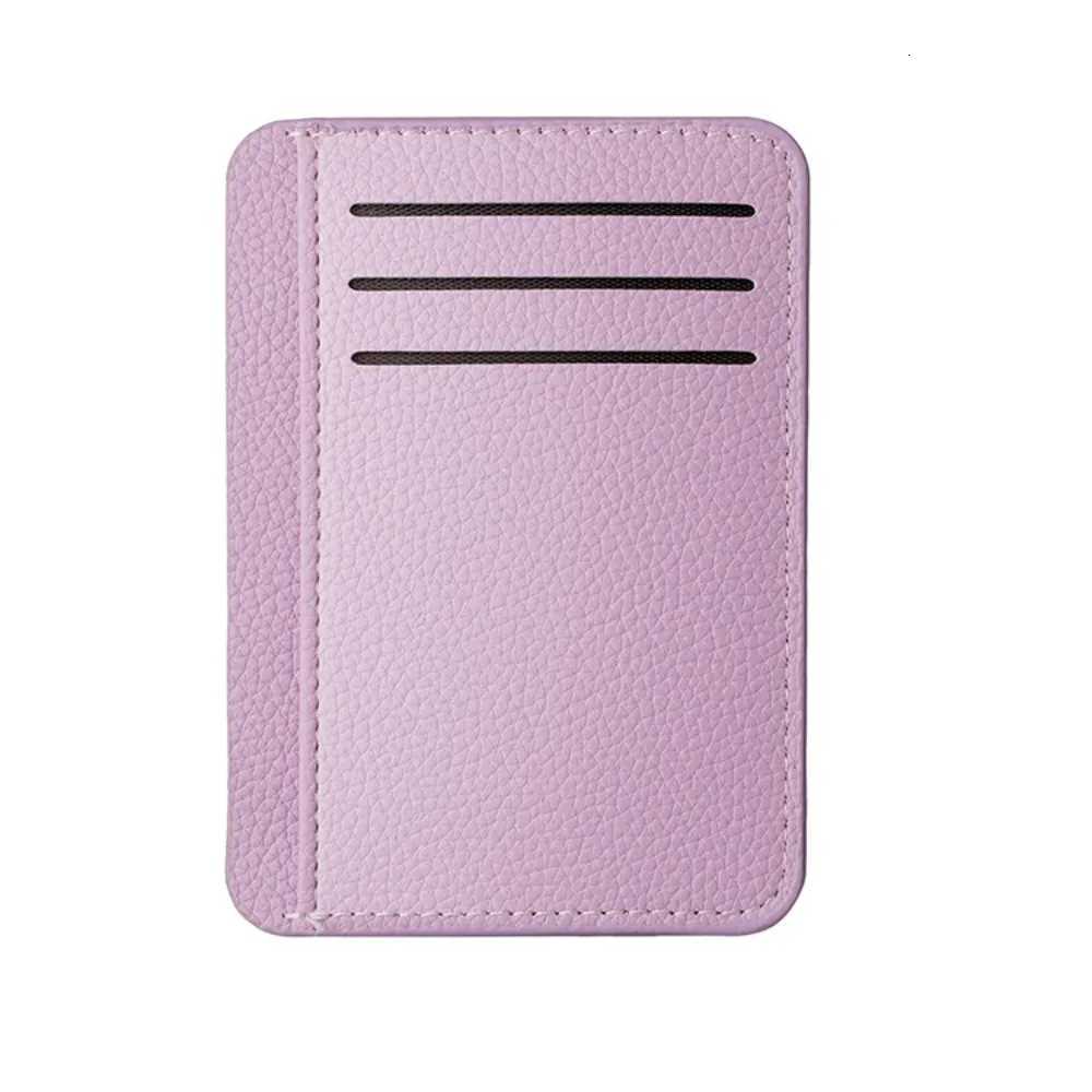 Portable PU Leather Card Holder 6 Slots Solid Color Credit Card Holder Lightweight Minimalist Card Case Men Card HolderW251017