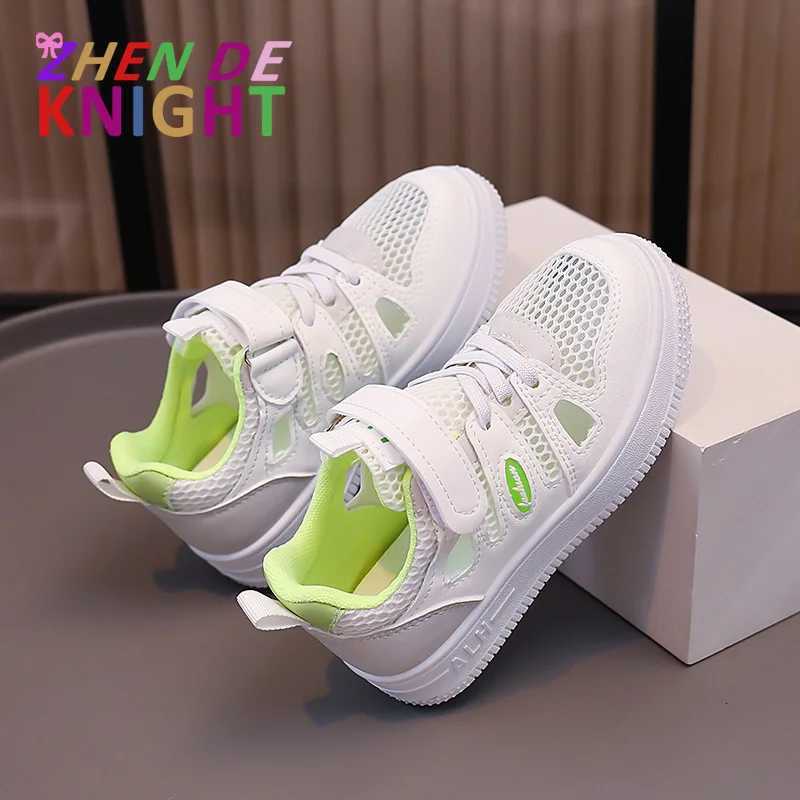 Childrens Summer Hollow Casual Sneakers Soft Sole Kids Shoes Hookloop Children Skate Shoes Nonslip Soft Sole Cute BearsT251017