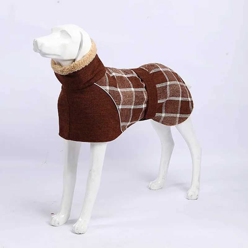Warm Thicken Big Dog Coat Jacket for Medium Large Dogs Winter Pet Clothes Greyhound Wheeling Clothing mascotas ubranka dla psaW251017