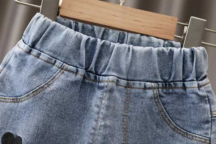 Kids Jeans Pant Spring Autumn Toddler Casual Loose Trousers Girls Out Jeans Childrens Pants Infant Baby Girls ClothingT251017