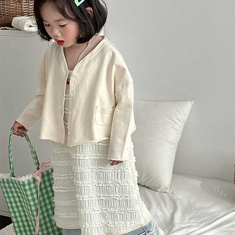 Pants Girl 2024 Spring Summer New Burrs Jeans Western Solid Color Leisure Versatile TideT251017