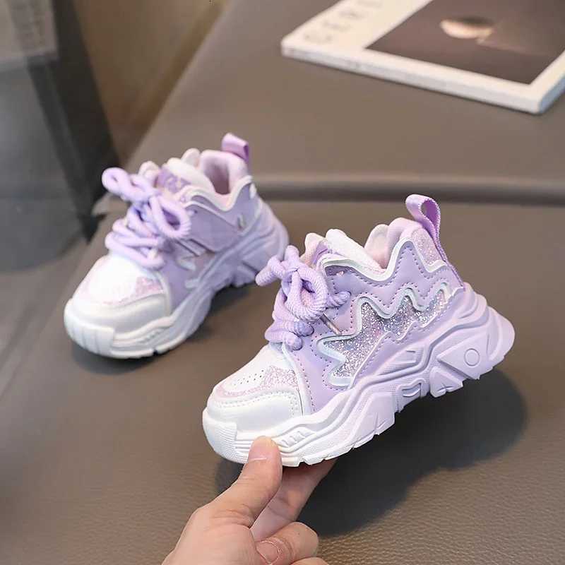 Girls Platform Shoes Cute Children Sneaker Spring PU Leather White Pink Kids Casual Shoes Sports Tennis Sneaker for Little GirlsT251017