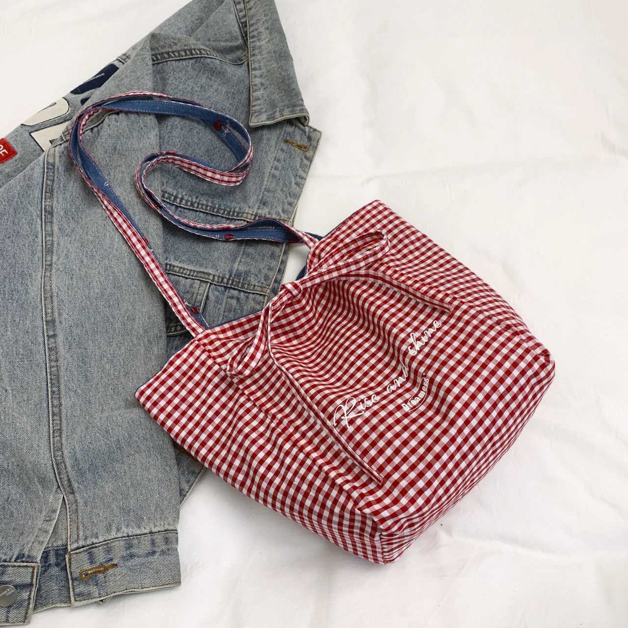 Handbags Striped Tote bag womens 2025 new fashion doublesided canvas handbag Joker oneshoulder largecapacity commuter bag Z251017