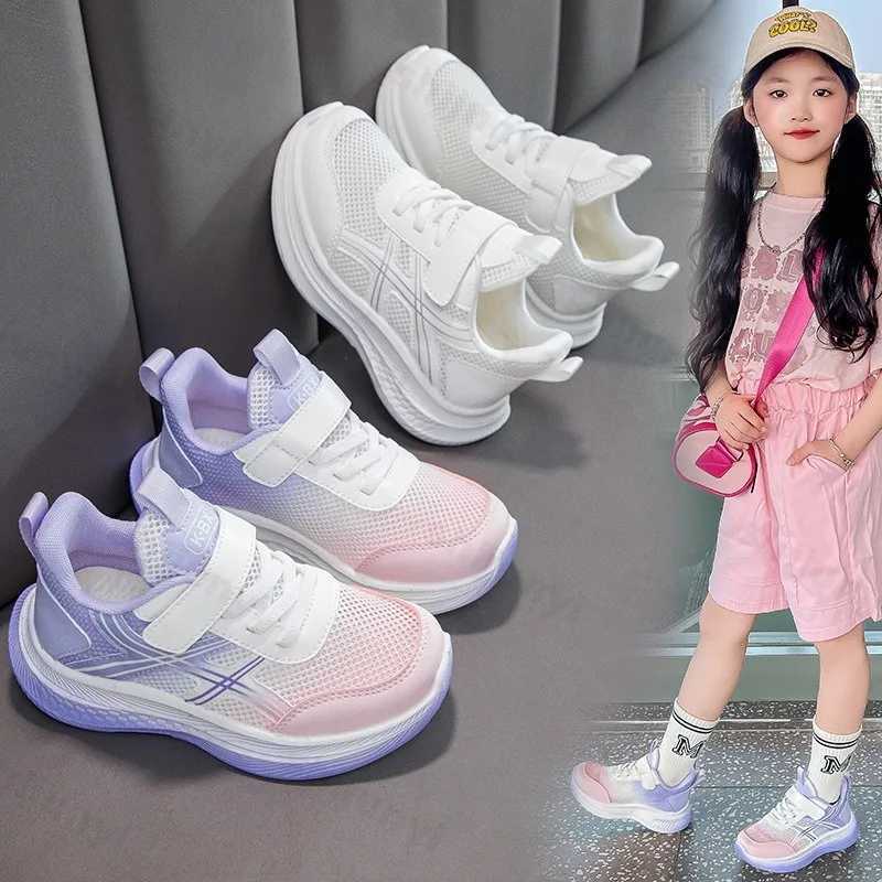Childrens Sneakers 2025 Summer New Mesh Breathable Kid Running Shoes Fashion Girls Outdoor Comfort Casual Shoes Walking ShoesT251017