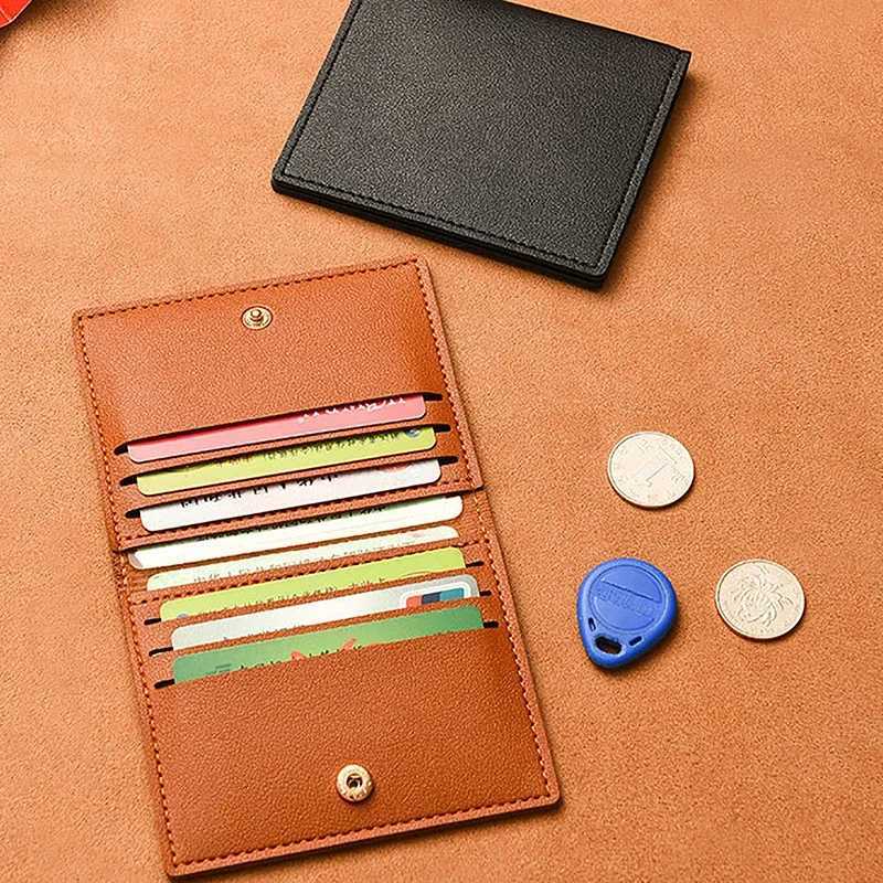 Classic Designer PU Leather Small Wallet for Men Short Simple Womens Purse Fashion Ultra Thin Credit Card Bag Coin PurseW251017