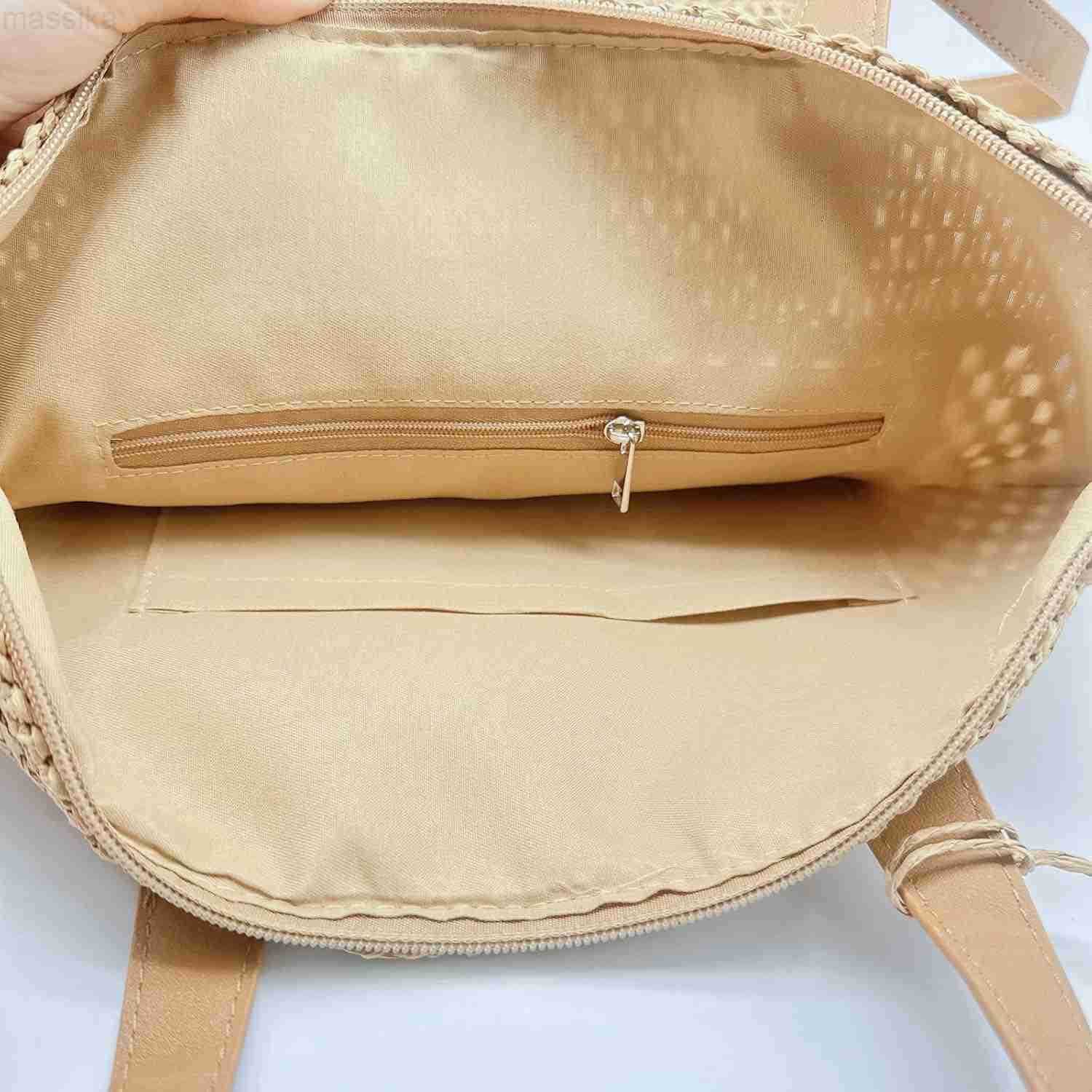 Straw Beach Bag Buckets Totes Handbag Shoulder Tote Bag Straw Purse Summer Purse Women Summer Handbag M251017