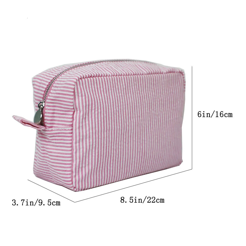 Cosmetic Bag Girls Birthday Gift Cotton Toiletry Bag Personalized Name Womens Travelling Bags Customized Wedding Gifts251011