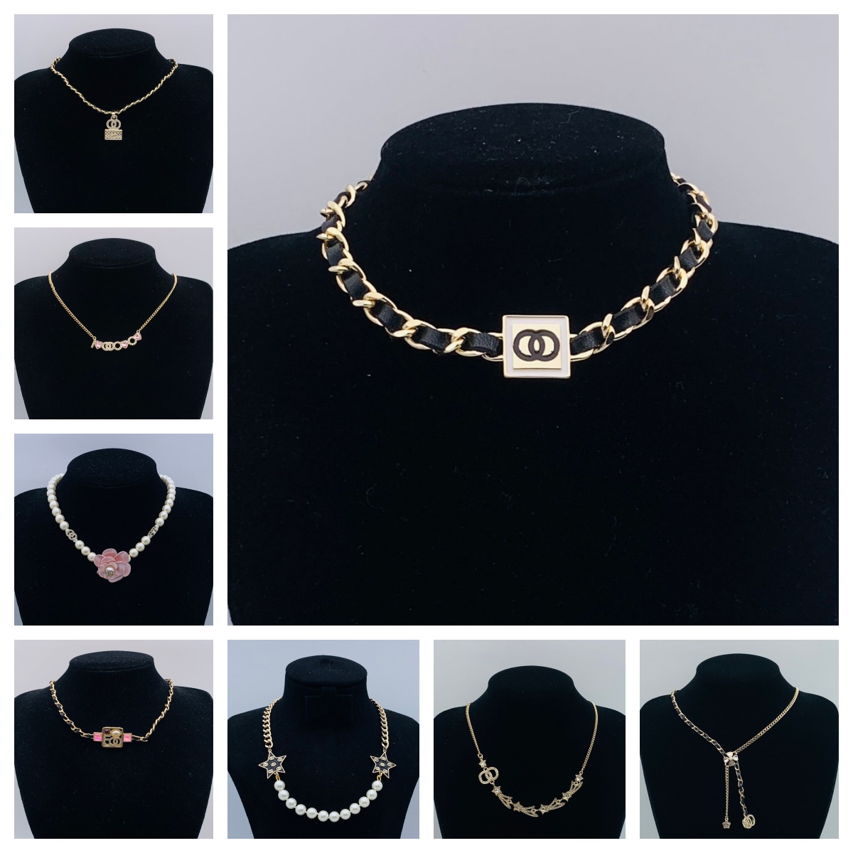 Designer Necklaces Fashion Choker Chain Sier Gold Plated Stainless Steel Necklaces Letter Pendant Necklaces For Women Classic Jewelry Gifts