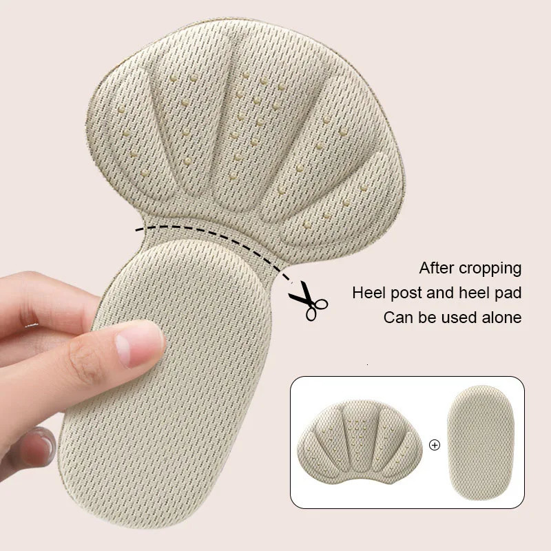 Heel Stickers Sneakers Heel Protection Pads Pain Relief Shoe Size Reducer Half Cushion Heel Inserts TShaped Shoe Foot Care Pad 251011
