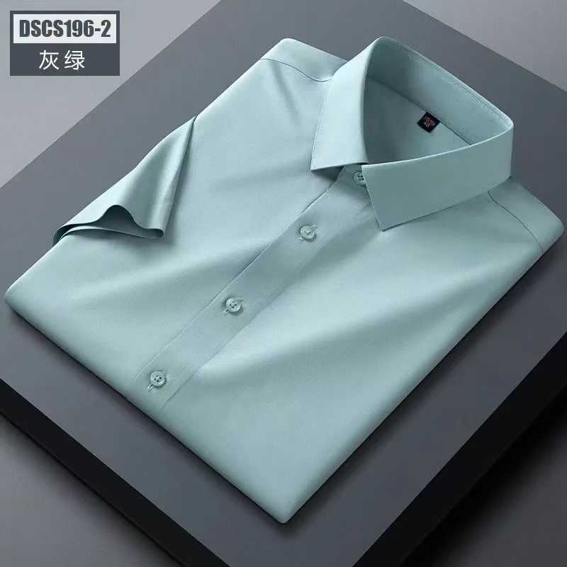 Highquality Mens Longsleeved Shirts Cool and Breathable Summer Silk Shirt Business Casual Noniron Shirts Asian Size M5XL J251017