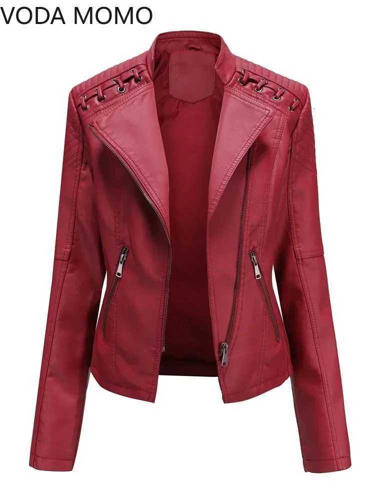 12 Colors S4XL New Autumn Spring Women Short Faux PU Jacket Slim Fashion Punk Outwear Motorcycle Leather Jacket Casual CoatT251017