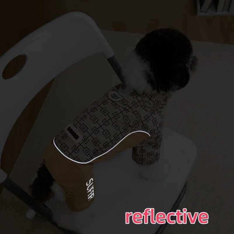 Dog Down Jacket Pet Clothes For Small Medium Dogs Cat Winter Warm Fleece Thick Coat Puppy Windproof Reflective Jumpsuit OverallsW251017