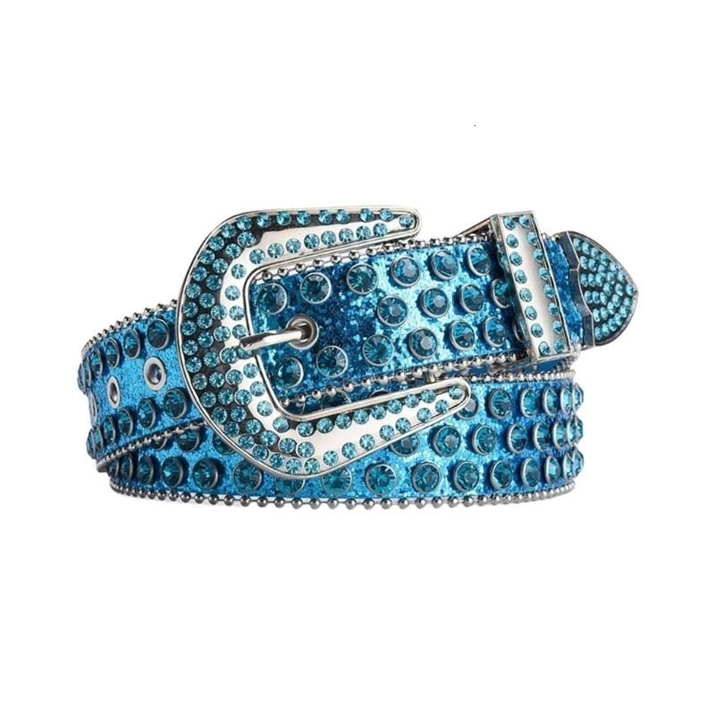 Casual Belts Adult Temperament Full Diamond Waist Belts Western Cowgirl Cowboy Fashion Belt for Jeans Skirt 251010