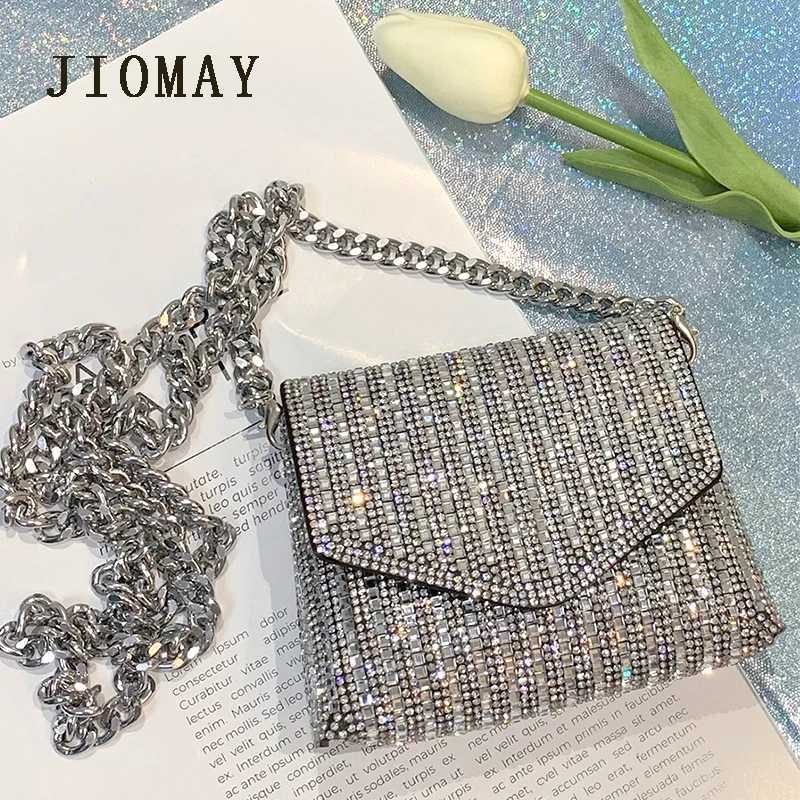 JIOMAY Mini Designe Bag for Women Purses and Handbags Bling Rhinestone Clutch Shoulder Bags Girls Chain Crossbody Bag Wholesale Z251017