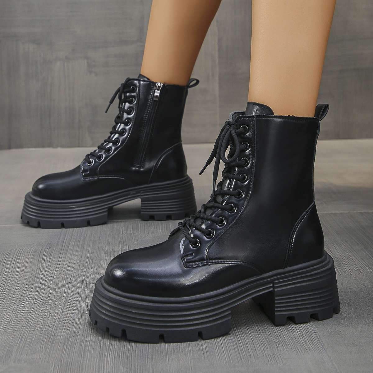 Elegant Seasonal Footwear - Trendy Women's Thickly Stitched Low Top Shoes