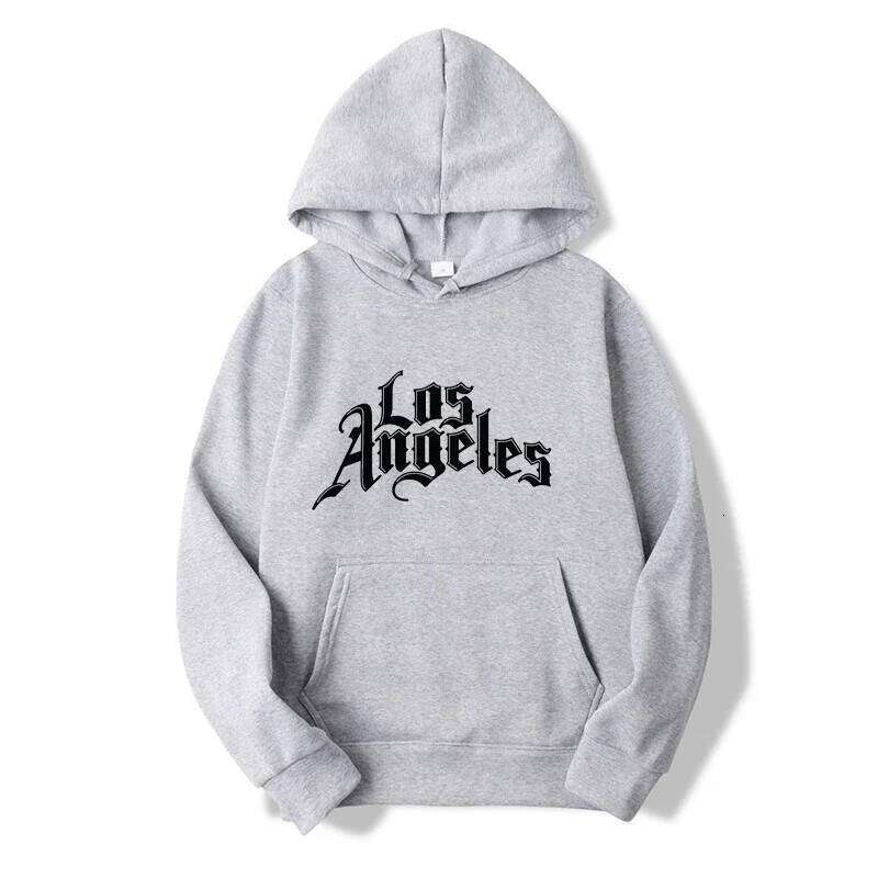 Women's Los Angeles Printed Hip-Hop Style Hoodie Spring And Autumn Casual Pullover Hooded Top Graphic Y2k Retro