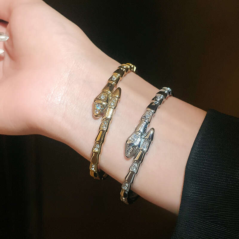 Bracelet Designer Luxury bangle jewelry Zircon Flower Double Layer Open Bracelets for Women men copper plated with 18K gold silver Fashion Unique Fest