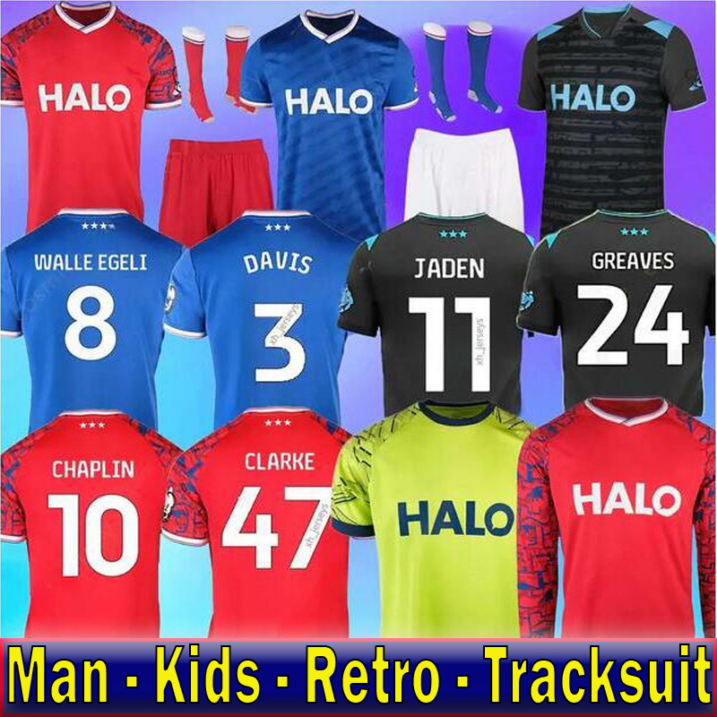 ipswichs 25 26 Soccer Jerseys Town LADAPO GREAVES SHEERAN DAVIS HARNESS BURNS BROADHEAD JOHNSON Home Away Football Shirt adult Men Kids kit uniform