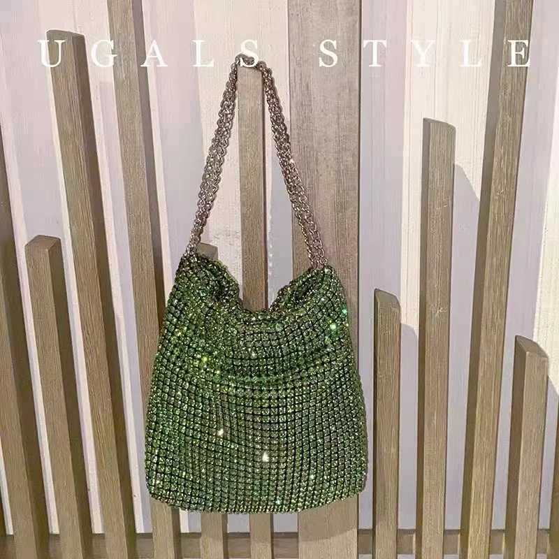 Luxury Glitter Women Handbag Crystal Shiny Rhinestones Diamond Evening Bag Wedding Party Clutch Purse Shoulder Messenger Bag Z251017