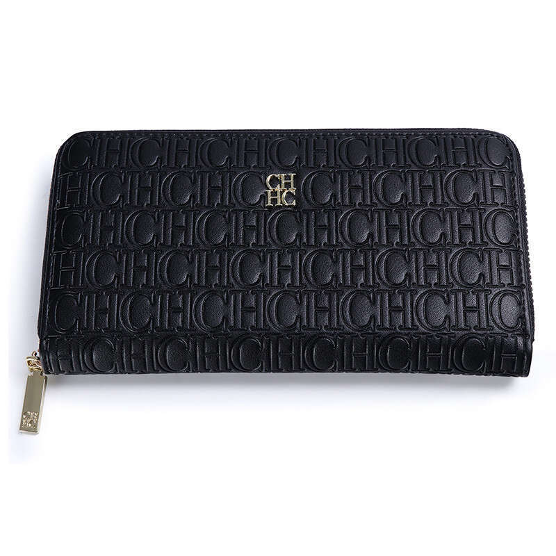 CHHC Small Simple Design Letter Embossing Women's Coin Purse Luxurious Portable Wallet