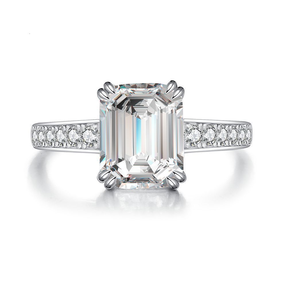 Pink Sparkling Cubic Zirconia Princess Square Engagement Ring for Ladies and Girlfriends Proposal Jewelry Gifts for Women 250905