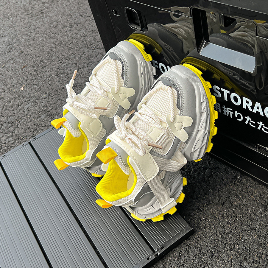 Girls Chunky Sneakers Designer Kids Shoes Children's Boys Toddler Cutefeet Basketball Sports Trainers Shoes Size US9C-US4Y K01078