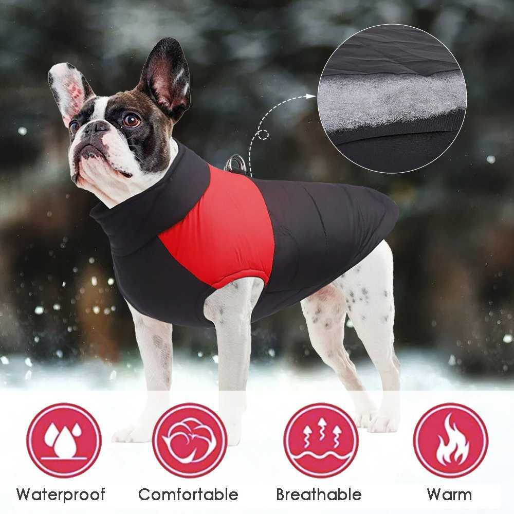 Winter Warm Waterproof Dog Jacket for Small Medium Large Dogs Clothes Chihuahua Vest Labrador French Bulldog Costume Pet ApparelW251017