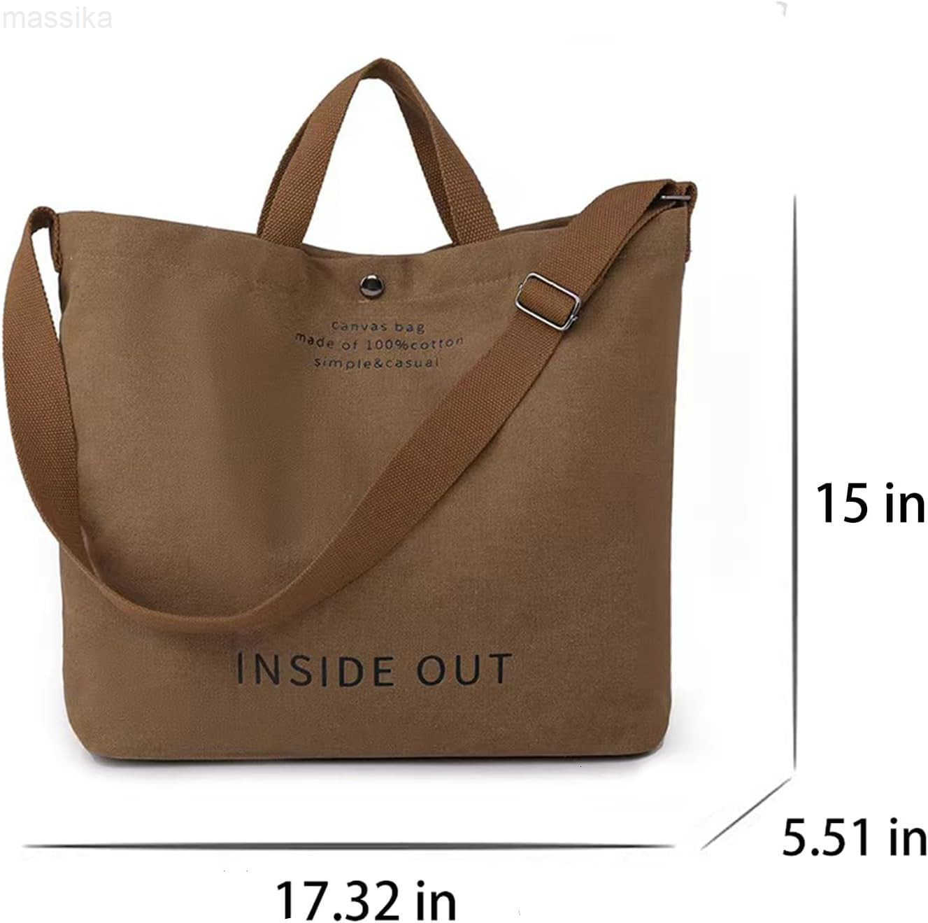 Large Canvas Tote Bag For Women Handbags Casual Shoulder Bag Crossbody Top Handle Bag Crossbody Handbags M251017