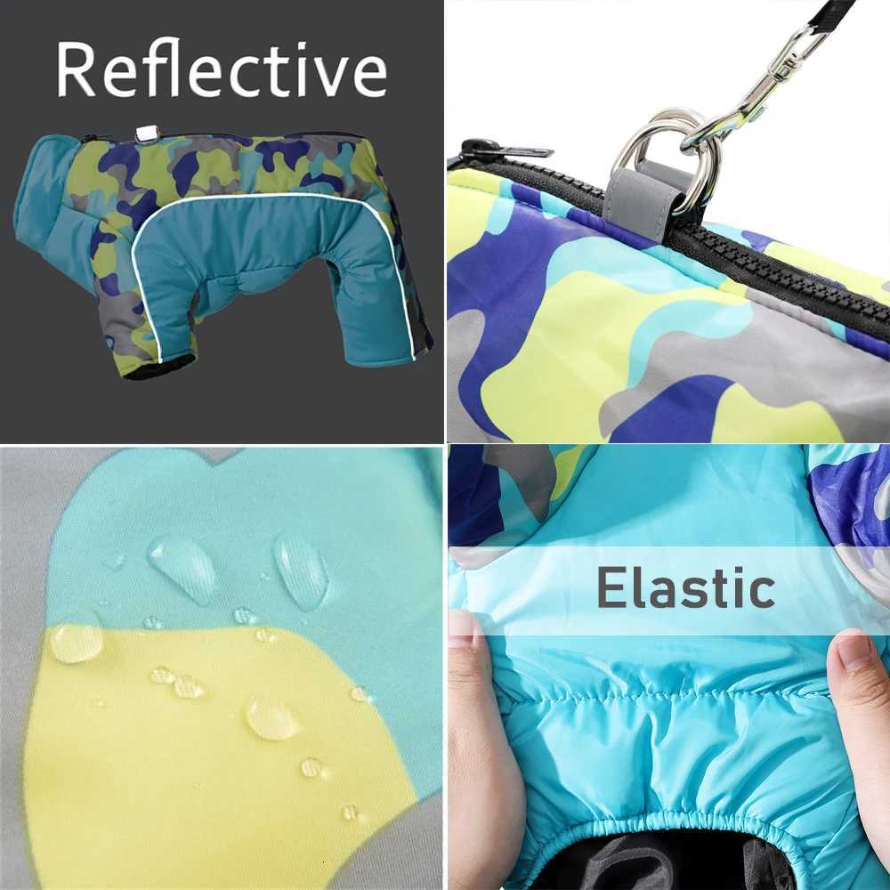 Winter Reflective Dog Clothes Jumpsuit For Small Medium Dogs Waterproof Warm Puppy Jacket Overalls Chihuahua Pet Onesie OutfitsW251017